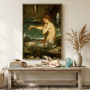Póster Sereia por John William Waterhouse