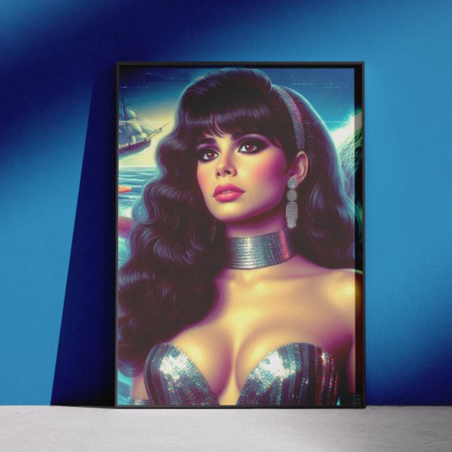 Poster Sereia Retro Pin-up (Criador carregado)