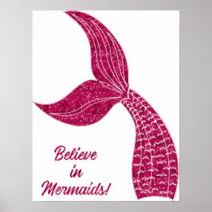 Poster Sereia Rosa