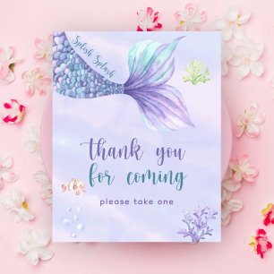 Poster Sereia Sob O Mar Obrigado por vir