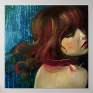 Póster Sereia (tela impressa)