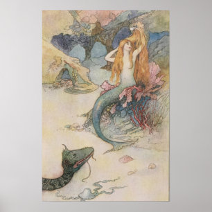 Poster Sereia Warwick Goble (Inglês, Pequeno