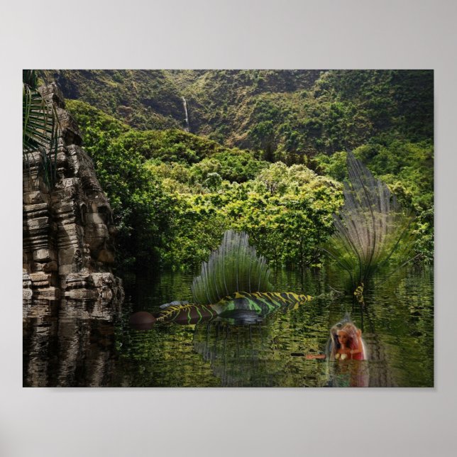 Poster Sereias se divertindo. (Frente)