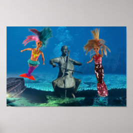 Poster Sereias se divertindo.