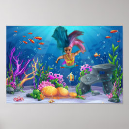 Poster Sereias se divertindo.