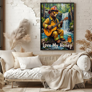 Poster Serenata em Cascata: Fluxo acústico do urso