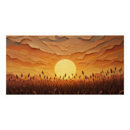Póster Serenata Sunset em Papel