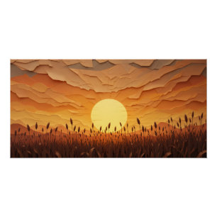 Póster Serenata Sunset em Papel