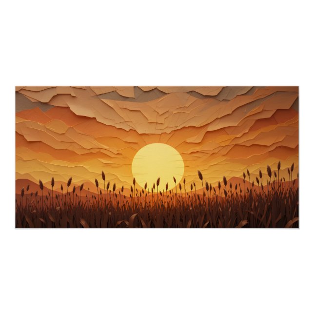 Póster Serenata Sunset em Papel (Frente)
