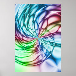 Poster Serendipidade | Arte Fractal Multicolor