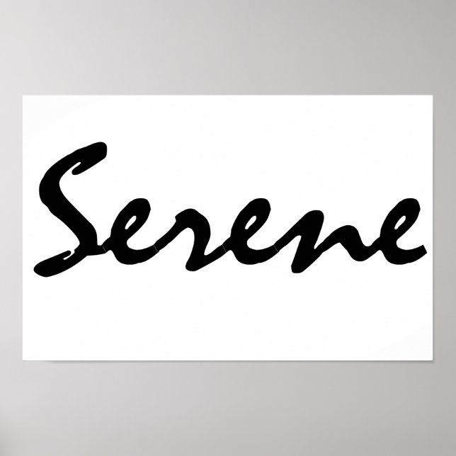 Poster Serene (Frente)