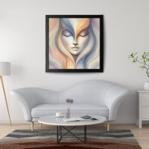 Serene Abstrato Face