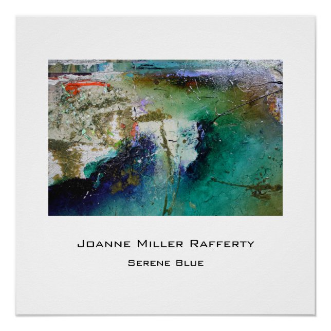 Póster Serene Blue (Frente)