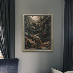 Poster Serene Landscape: Voo de Aves