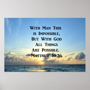 POSTER SERENE MATTHEW 19:26 FOTO DESIGN