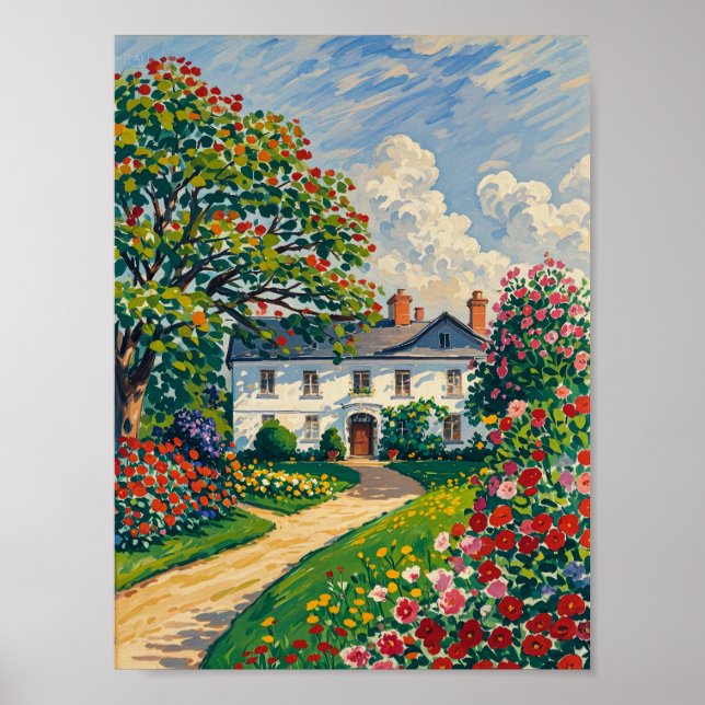 Poster Serene Park Scene em Early Primavera (Frente)