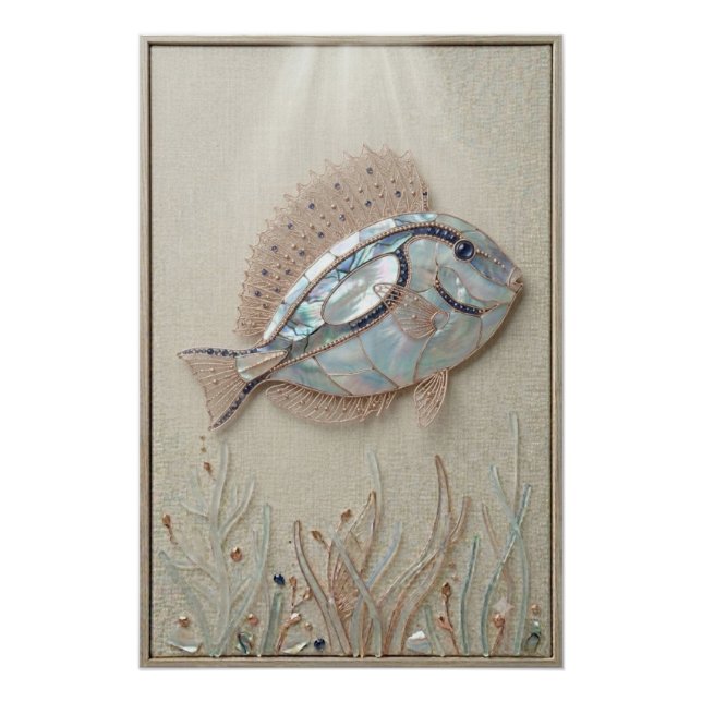 Póster Serene Reef Fish Wall Art (Frente)