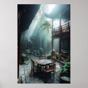 Poster Serene Sunset - Linda Paisagem Fotográfica Po