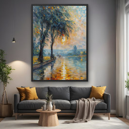 Póster Serene Sunset por Impressionista de Água Arte Pais