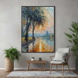 Poster Serene Sunset por Impressionista de Água Arte Pais