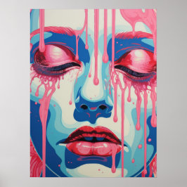 Poster Serene Whispers: A Dualidade da Cor