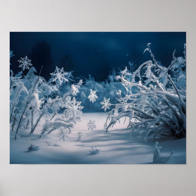 Poster Serene Winter Night (Frente)
