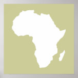 Poster Serengeti Audacious África<br><div class="desc">O mapa africano traçado em branco com cores contrastantes na paleta "Safari" de Emporio Moffa inspirada pela ousada aventura e natureza selvagem do continente.</div>