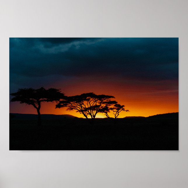 Poster Serengeti Sunset (Frente)