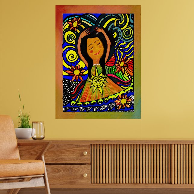 Poster Serenidade Alegre: Uma Celebração da Paz Interior (Sala de Estar 2)