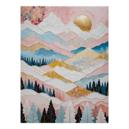 Póster Serenidade das Montanhas