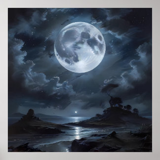 Poster Serenidade de Lua Completa