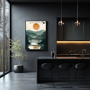 Poster Serenidade de Quioto - Reflexões do Jardim Zen