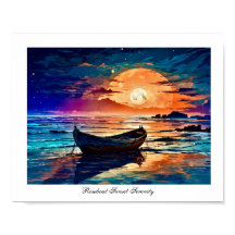 Serenidade do Sunset Rowboat