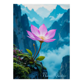 Póster Serenidade em Flor – Lótus Acima da Névoa