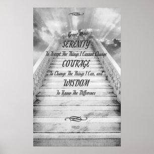 Poster SERENIDADE na escadaria ao céu