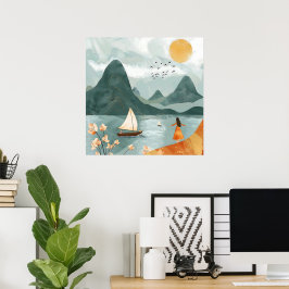 Poster Serenidade pelo mar