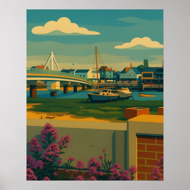 Poster Serenidade Shoreham - Riverside Townscape (Frente)