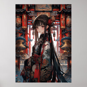 Poster Serenidade Silken: Enchantagem do Anime Florestal