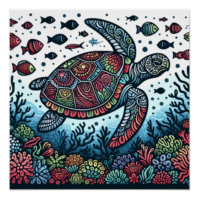 Póster Serenidade Submersa (Frente)