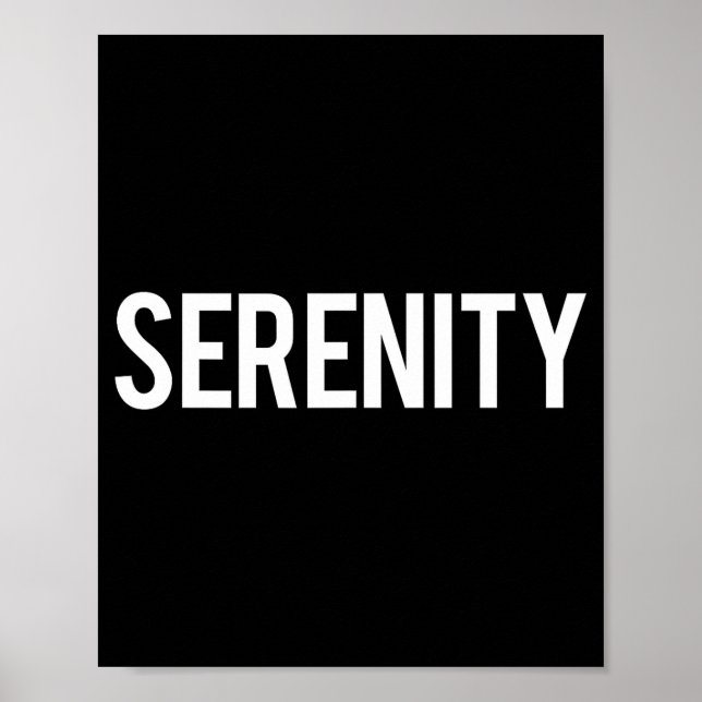 Poster Serenity - Cool New Funny Name Fan Gift Tee  (Frente)