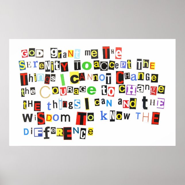 Póster Serenity Prayer (Frente)