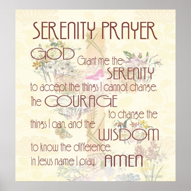 Póster Serenity Prayer (Frente)