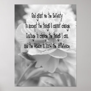 Poster serenity prayer