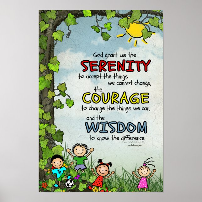 Póster Serenity Prayer (Frente)