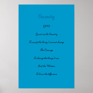 Póster Serenity Prayer