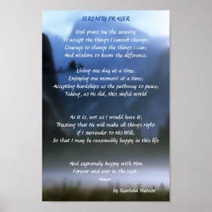 Poster Serenity Prayer