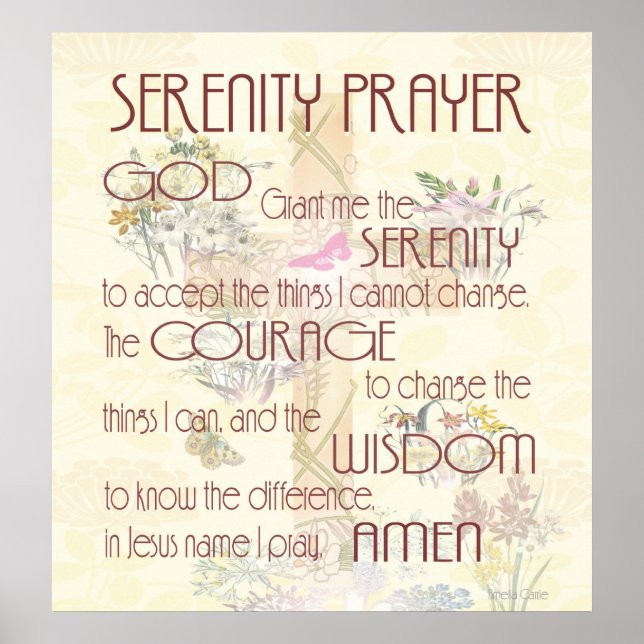 Póster Serenity Prayer (Frente)