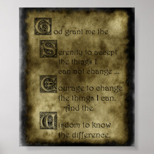 Póster Serenity Prayer