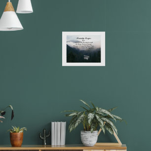 Poster Serenity Prayer River Valley Fotografia