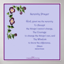 Póster Serenity Prayer Short